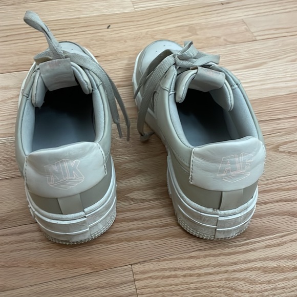 Nike Air Force 1 Pixel Sneaker - STONE/ BONE/ SUMMIT WHITE - Size 6 - Picture 7 of 8